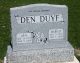 Headstone Arie den Duyf / Marigje (Corry) Potuit